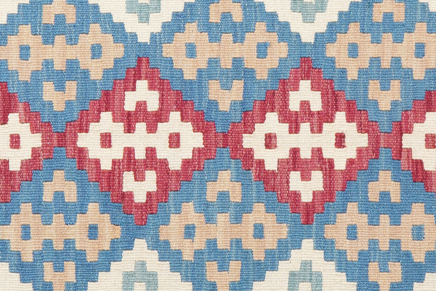Kelim Gashgai — Handmade, 160x200 cm, Blue, 100% Virgin Wool | View 5