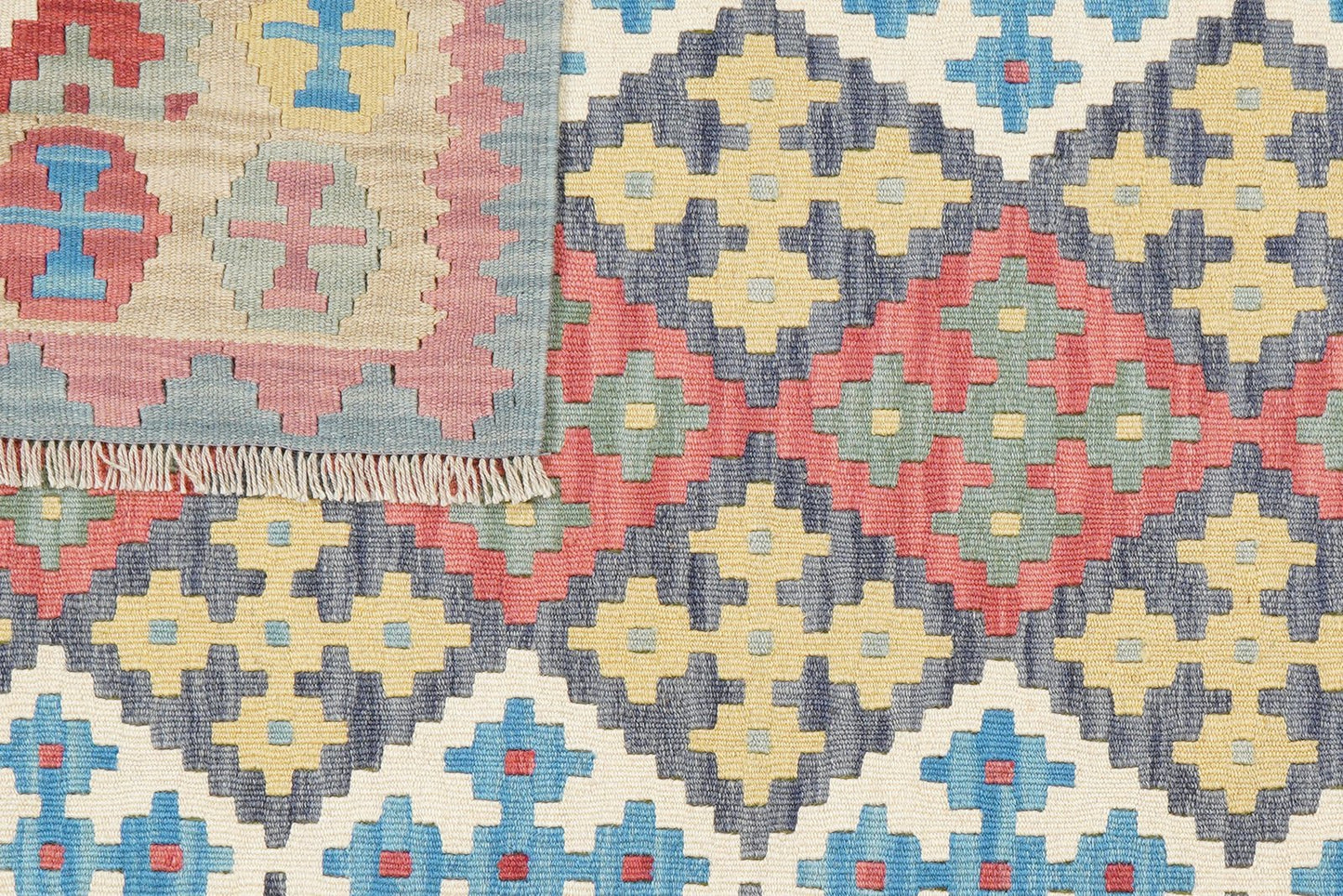 Kelim Gashgai — Handmade, 156x201 cm, Multicolor, 100% Virgin Wool | View 6