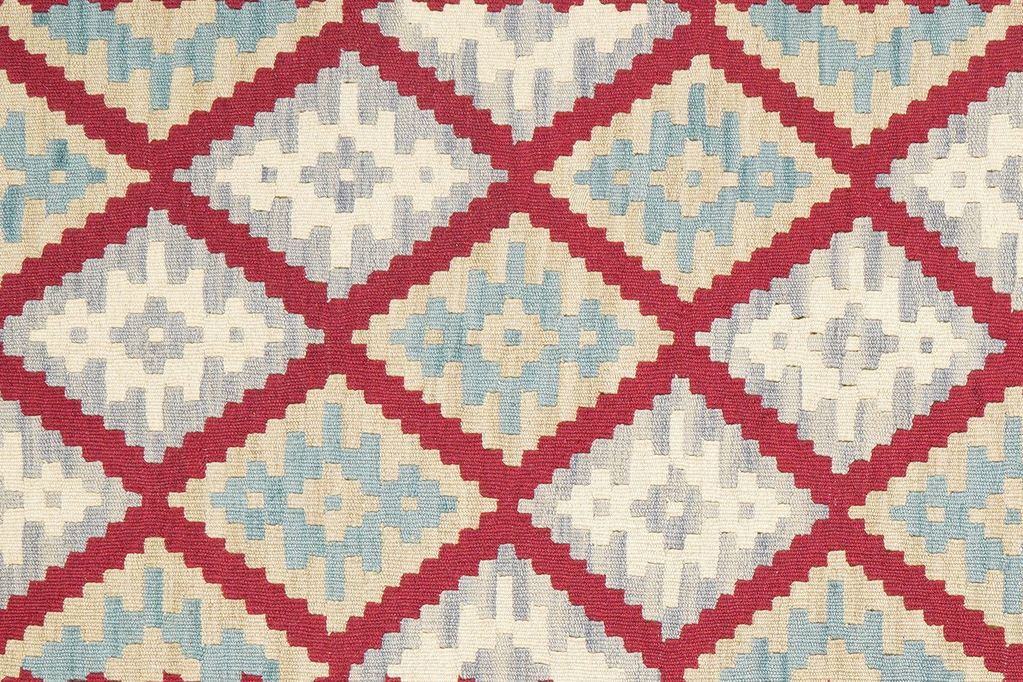 Kelim Gashgai — Handmade, 125x183 cm, Red, 100% Virgin Wool | View 5