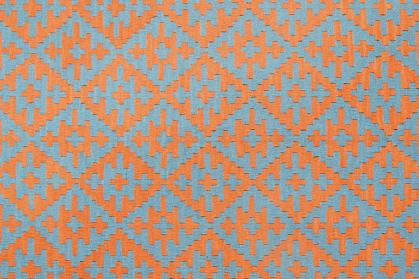 Kelim Gashgai — Handmade, 153x197 cm, Orange, 100% Virgin Wool | View 5