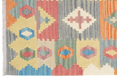 Kelim Gashgai — Handmade, 64x203 cm, Multicolor, 100% Virgin Wool | View 3
