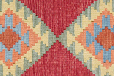 Kelim Gashgai — Handmade, 82x126 cm, Red, 100% Virgin Wool | View 5