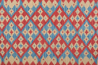 Kelim Gashgai — Handmade, 172x232 cm, Red, 100% Virgin Wool | View 5