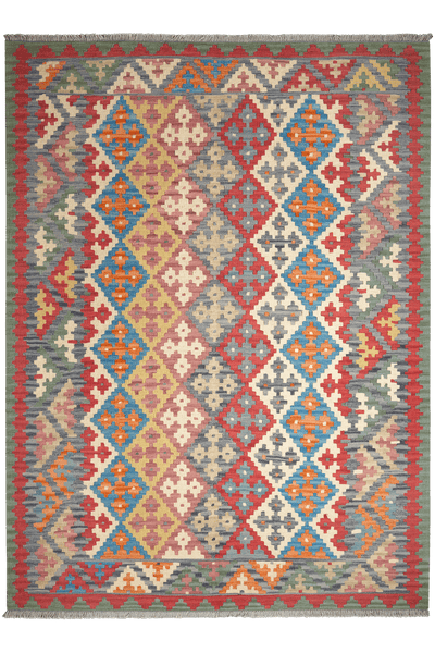 Kelim Gashgai — Handmade, 175x235 cm, Multicolor, 100% Virgin Wool | Main view
