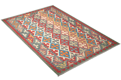 Kelim Gashgai — Handmade, 175x235 cm, Multicolor, 100% Virgin Wool | View 4