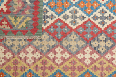 Kelim Gashgai — Handmade, 175x235 cm, Multicolor, 100% Virgin Wool | View 6