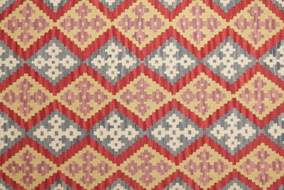Kelim Gashgai — Handmade, 208x298 cm, Red, 100% Virgin Wool | View 5