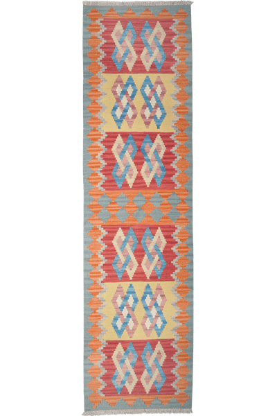 Kelim Gashgai — Handmade, 66x246 cm, Multicolor, 100% Virgin Wool | Main view