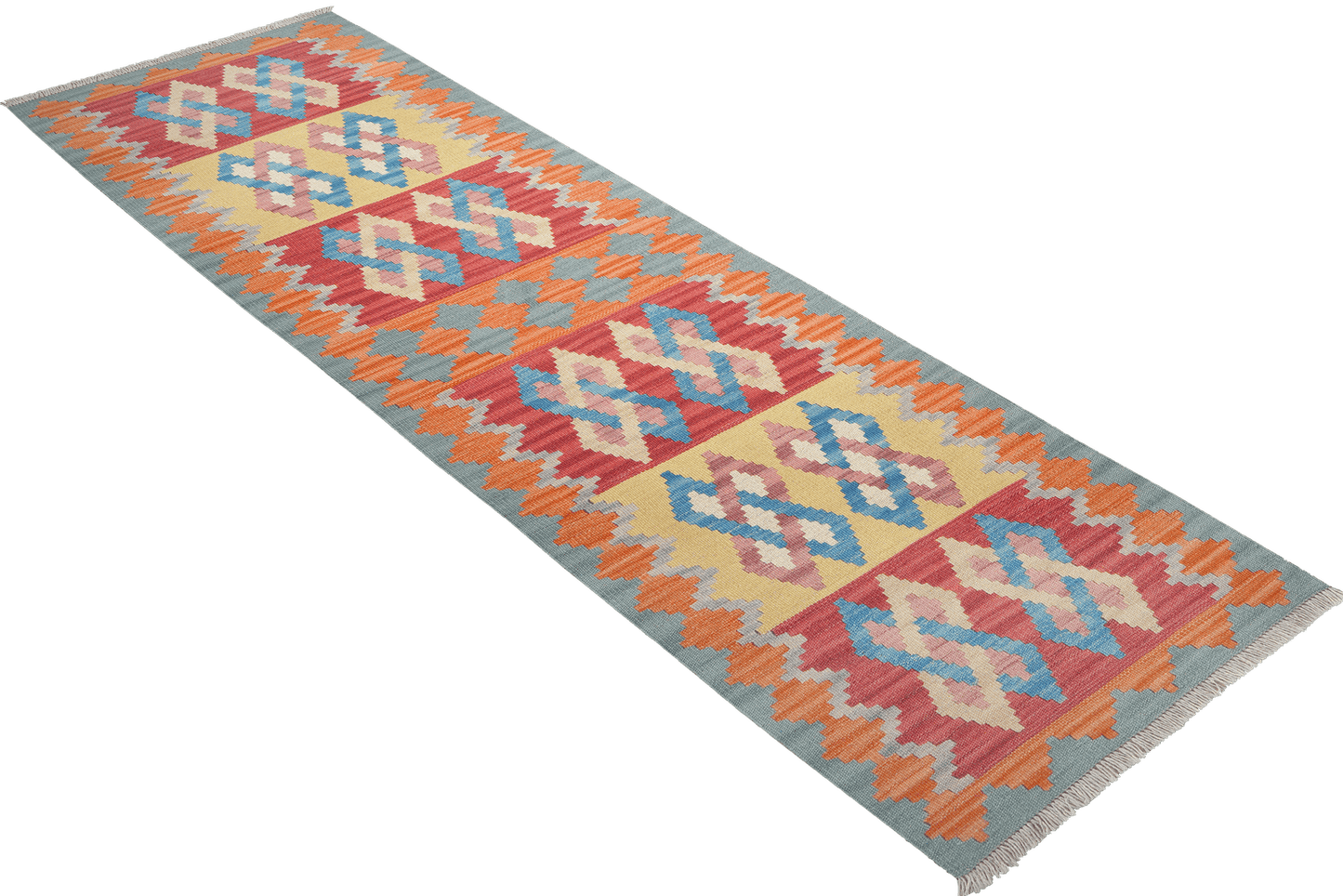 Kelim Gashgai — Handmade, 66x246 cm, Multicolor, 100% Virgin Wool | View 4