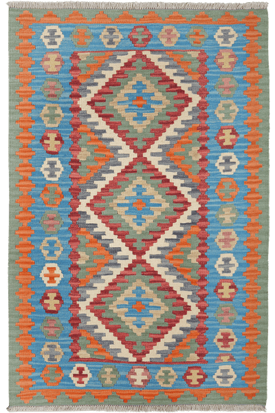 Kelim Gashgai — Handmade, 105x159 cm, Multicolor, 100% Virgin Wool | Main view