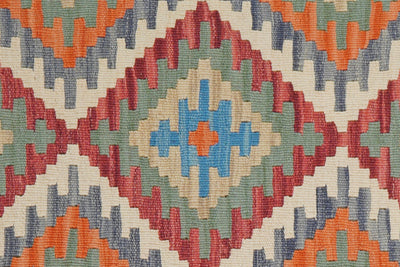 Kelim Gashgai — Handmade, 105x159 cm, Multicolor, 100% Virgin Wool | View 5