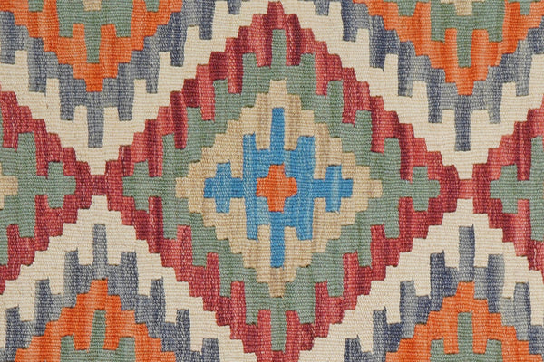 Kelim Gashgai — Handmade, 105x159 cm, Multicolor, 100% Virgin Wool | View 5