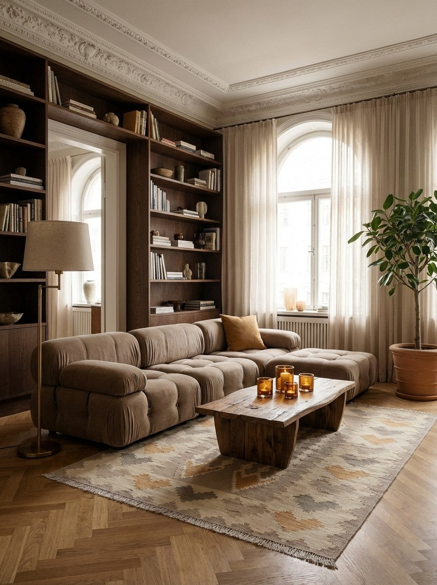 Kelim Gashgai · Handgewebt – Grau, 175x122 cm, 100% Schurwolle | Rückseite