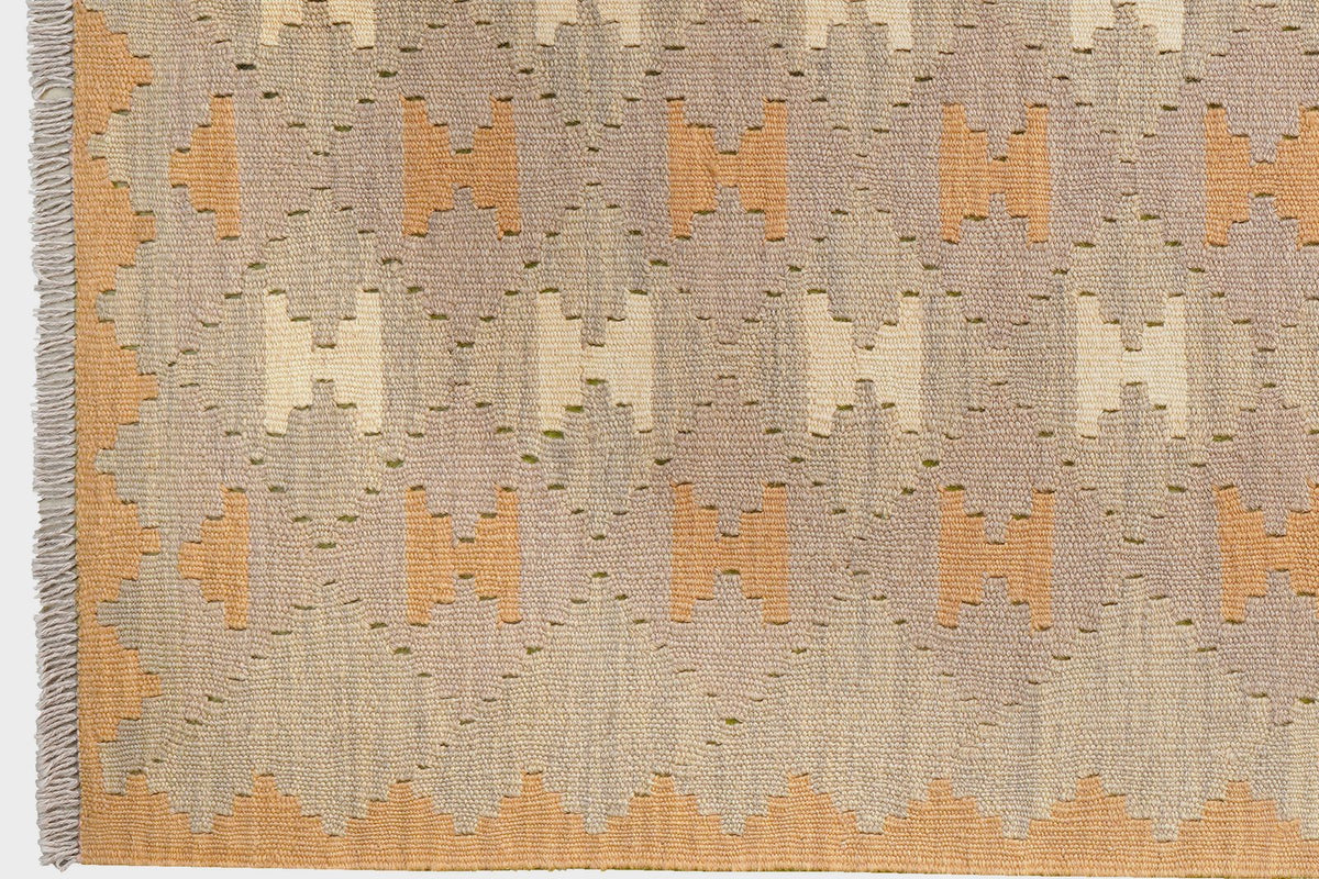 Kelim Gashgai · Handgewebt – Grau, 172x121 cm, 100% Schurwolle | Ansicht 3