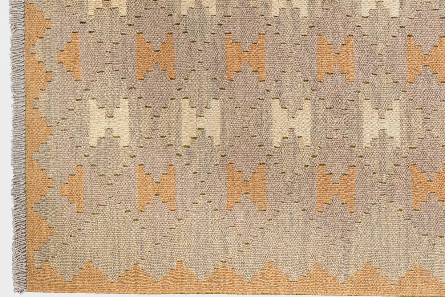 Kelim Gashgai · Handgewebt – Grau, 172x121 cm, 100% Schurwolle | Ansicht 3