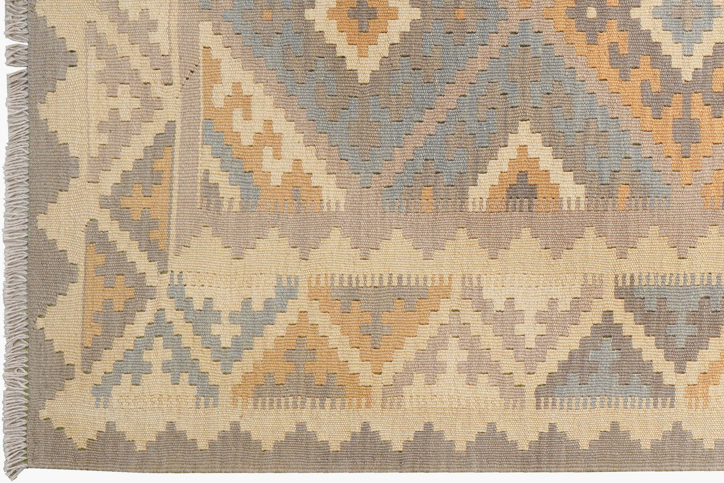 Kelim Gashgai · Handgewebt – Grau, 181x119 cm, 100% Schurwolle | Ansicht 3