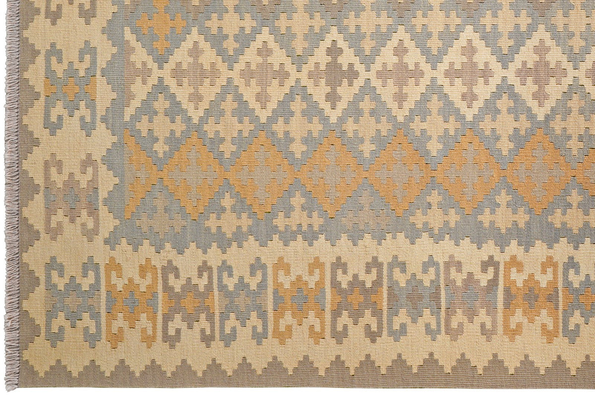 Kelim Gashgai · Handgewebt – Bunt, 242x175 cm, 100% Schurwolle | Ansicht 3