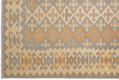 Kelim Gashgai · Handgewebt – Bunt, 242x175 cm, 100% Schurwolle | Ansicht 3