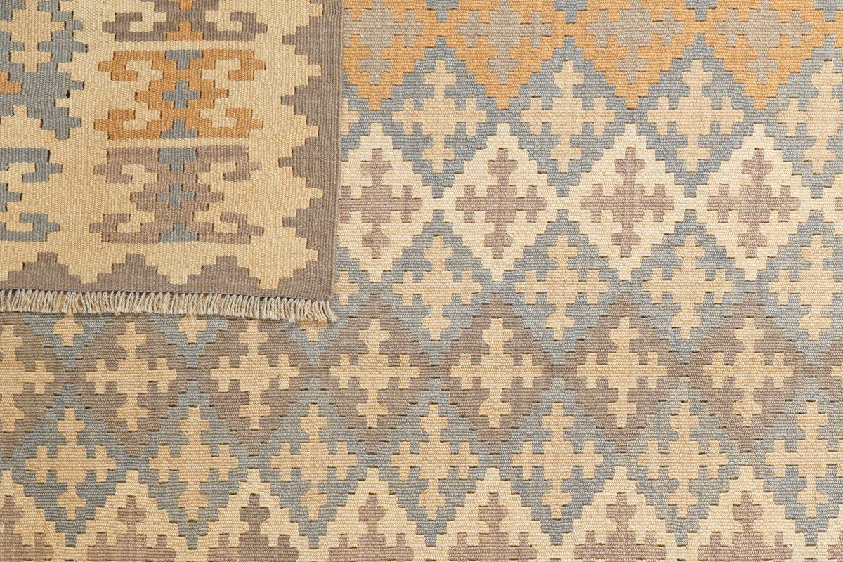 Kelim Gashgai · Handgewebt – Bunt, 242x175 cm, 100% Schurwolle | Ansicht 6