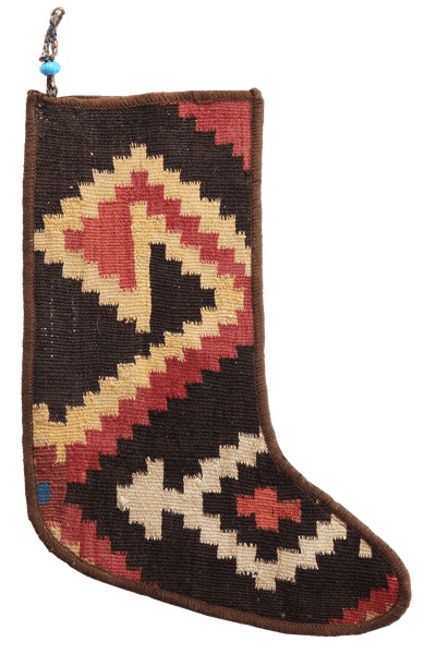 Weihnachtsstrumpf — Hand-knotted, 56x41 cm, Multicolor, 100% Virgin Wool | Main view