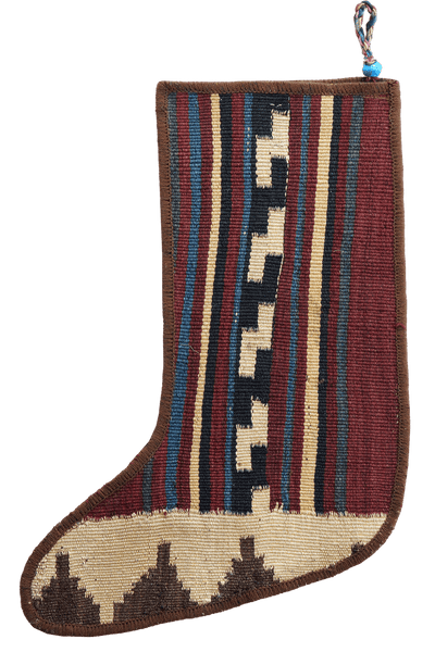 Weihnachtsstrumpf — Hand-knotted, 56x41 cm, Multicolor, 100% Virgin Wool | View 3