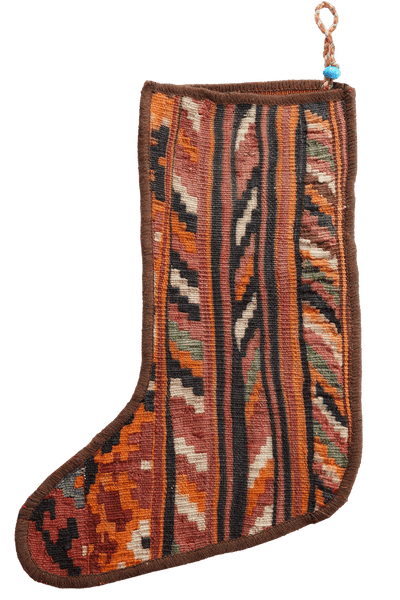 Weihnachtsstrumpf — Hand-knotted, 56x41 cm, Multicolor, 100% Virgin Wool | View 3