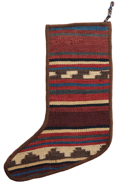 Weihnachtsstrumpf — Hand-knotted, 56x41 cm, Multicolor, 100% Virgin Wool | View 3