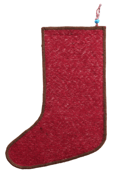 Weihnachtsstrumpf — Hand-knotted, 56x41 cm, Multicolor, 100% Virgin Wool | View 3