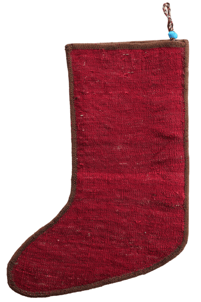 Weihnachtsstrumpf — Hand-knotted, 56x41 cm, Multicolor, 100% Virgin Wool | View 3