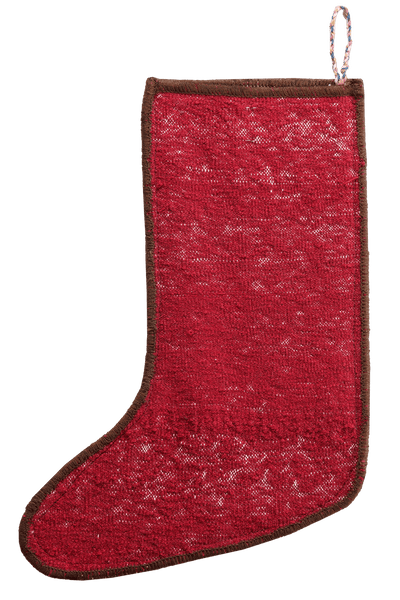 Weihnachtsstrumpf — Hand-knotted, 56x41 cm, Multicolor, 100% Virgin Wool | View 3