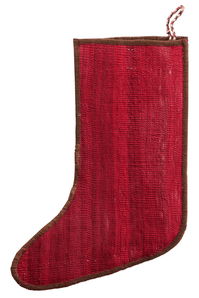 Weihnachtsstrumpf — Hand-knotted, 56x41 cm, Multicolor, 100% Virgin Wool | View 3