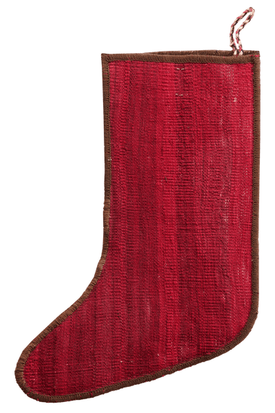 Weihnachtsstrumpf — Hand-knotted, 56x41 cm, Multicolor, 100% Virgin Wool | View 3