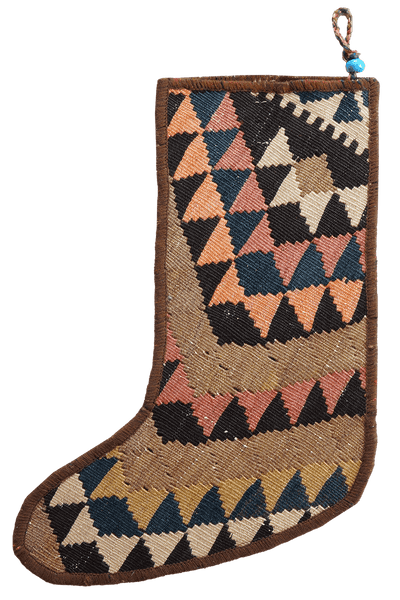 Weihnachtsstrumpf — Hand-knotted, 56x41 cm, Multicolor, 100% Virgin Wool | View 3