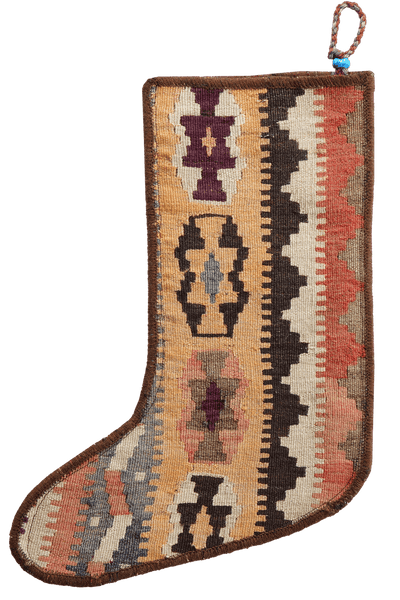 Weihnachtsstrumpf — Hand-knotted, 56x41 cm, Multicolor, 100% Virgin Wool | View 3