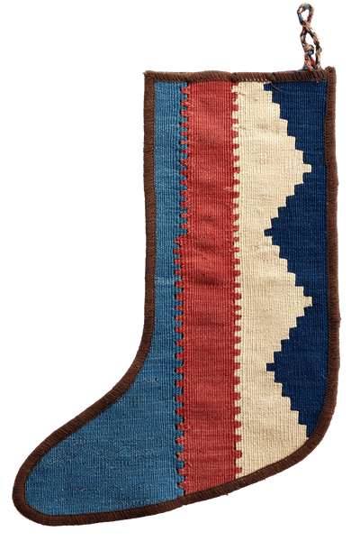 Weihnachtsstrumpf — Hand-knotted, 56x41 cm, Multicolor, 100% Virgin Wool | View 3