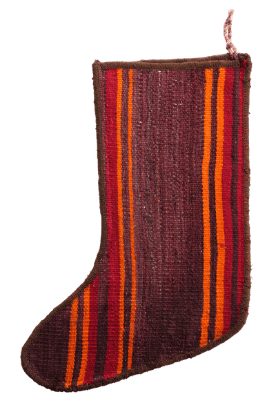 Weihnachtsstrumpf — Hand-knotted, 56x41 cm, Multicolor, 100% Virgin Wool | View 3