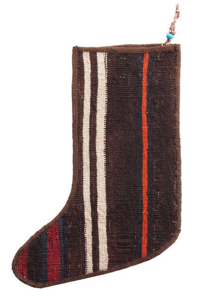 Weihnachtsstrumpf — Hand-knotted, 56x41 cm, Multicolor, 100% Virgin Wool | View 3