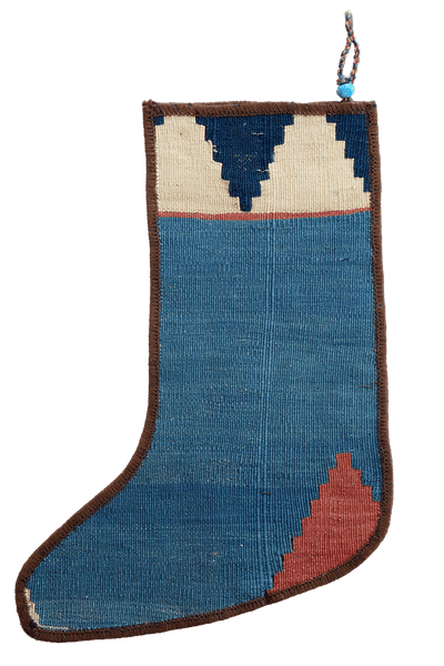 Weihnachtsstrumpf — Hand-knotted, 56x41 cm, Multicolor, 100% Virgin Wool | View 3