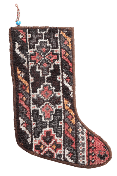 Weihnachtsstrumpf — Hand-knotted, 56x41 cm, Multicolor, 100% Virgin Wool | Main view