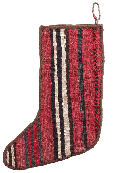 Weihnachtsstrumpf — Hand-knotted, 56x41 cm, Multicolor, 100% Virgin Wool | View 3