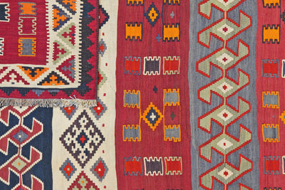 Kelim Gashgai Old — Handmade, 185x272 cm, Multicolor, 100% Virgin Wool | View 6
