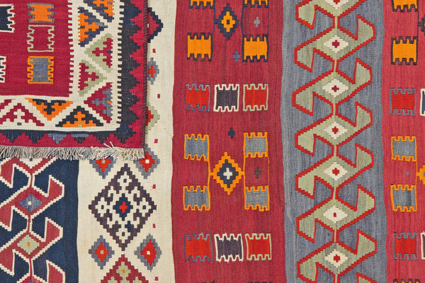 Kelim Gashgai Old — Handmade, 185x272 cm, Multicolor, 100% Virgin Wool | View 6