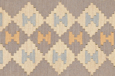 Kelim Gashgai — Handmade, 117x167 cm, Grey, 100% Virgin Wool | View 5
