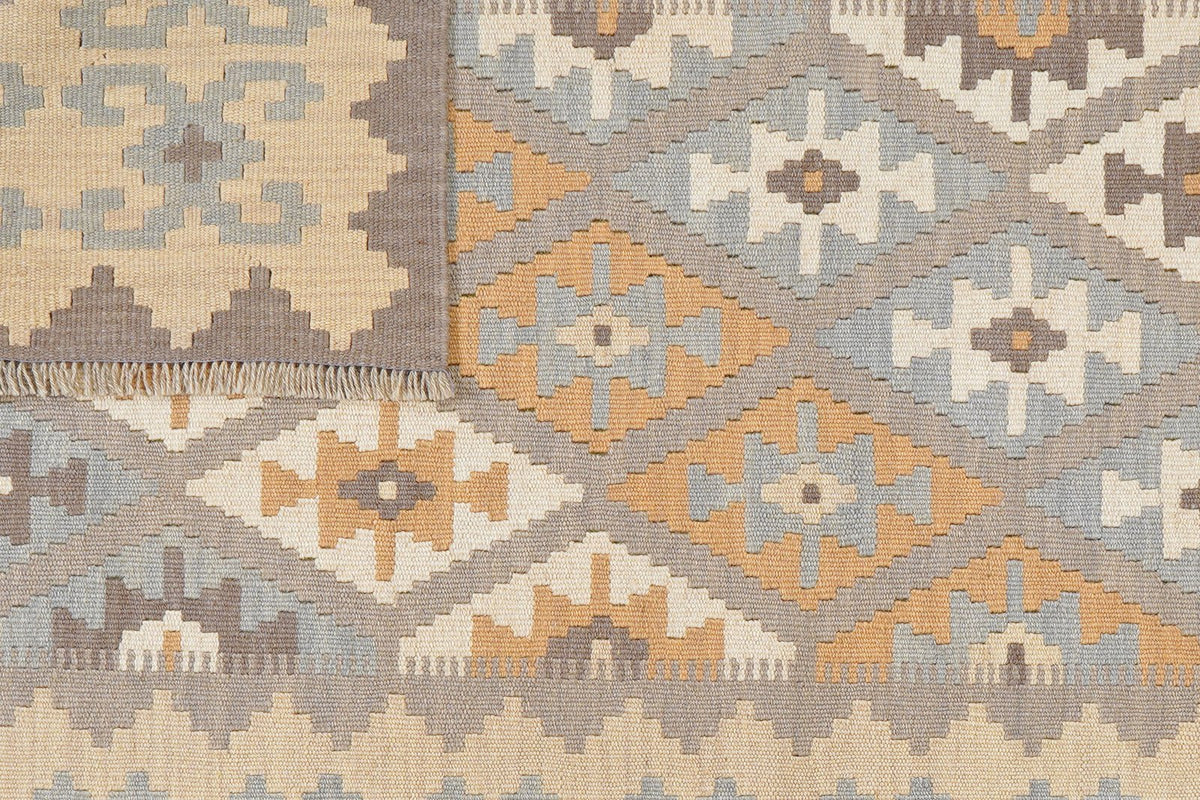 Kelim Gashgai · Handgewebt – Grau, 178x119 cm, 100% Schurwolle | Ansicht 6