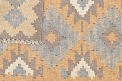 Kelim Gashgai — Handmade, 119x170 cm, Yellow, 100% Virgin Wool | View 6
