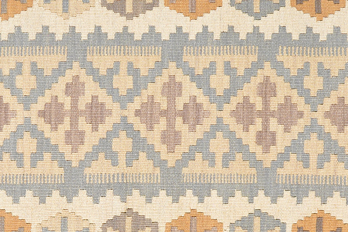 Kelim Gashgai · Handgewebt – Grau, 300x81 cm, 100% Schurwolle | Ansicht 5