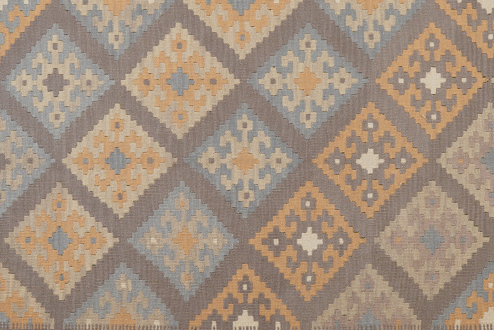 Kelim Gashgai — Handmade, 178x243 cm, Grey, 100% Virgin Wool | View 5