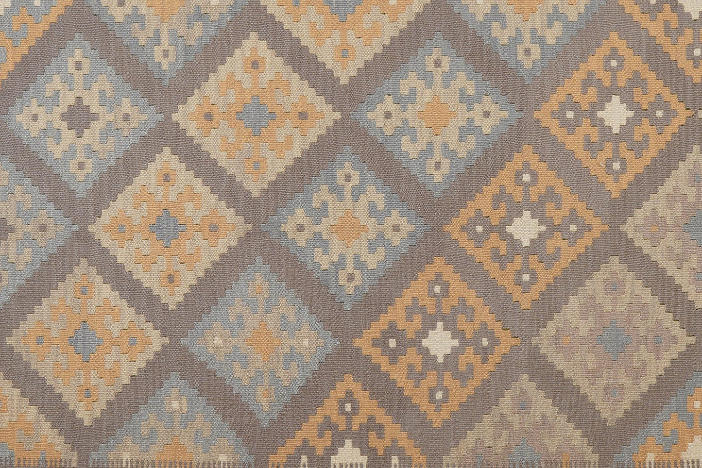 Kelim Gashgai — Handmade, 178x243 cm, Grey, 100% Virgin Wool | View 5
