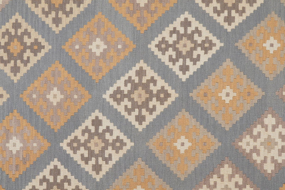 Kelim Gashgai · Handgewebt – Grau, 250x178 cm, 100% Schurwolle | Ansicht 5