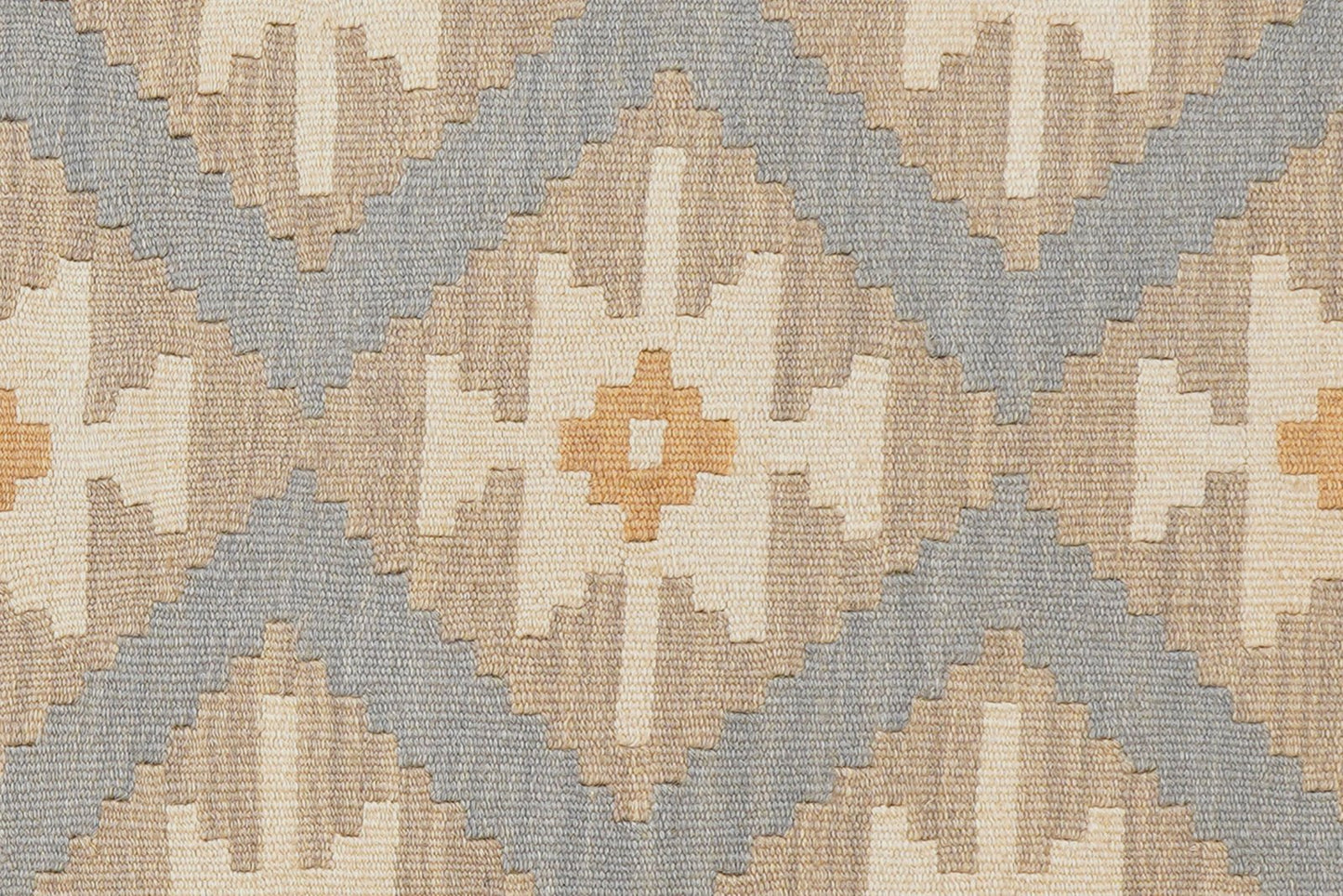 Kelim Gashgai — Handmade, 123x180 cm, Grey, 100% Virgin Wool | View 5